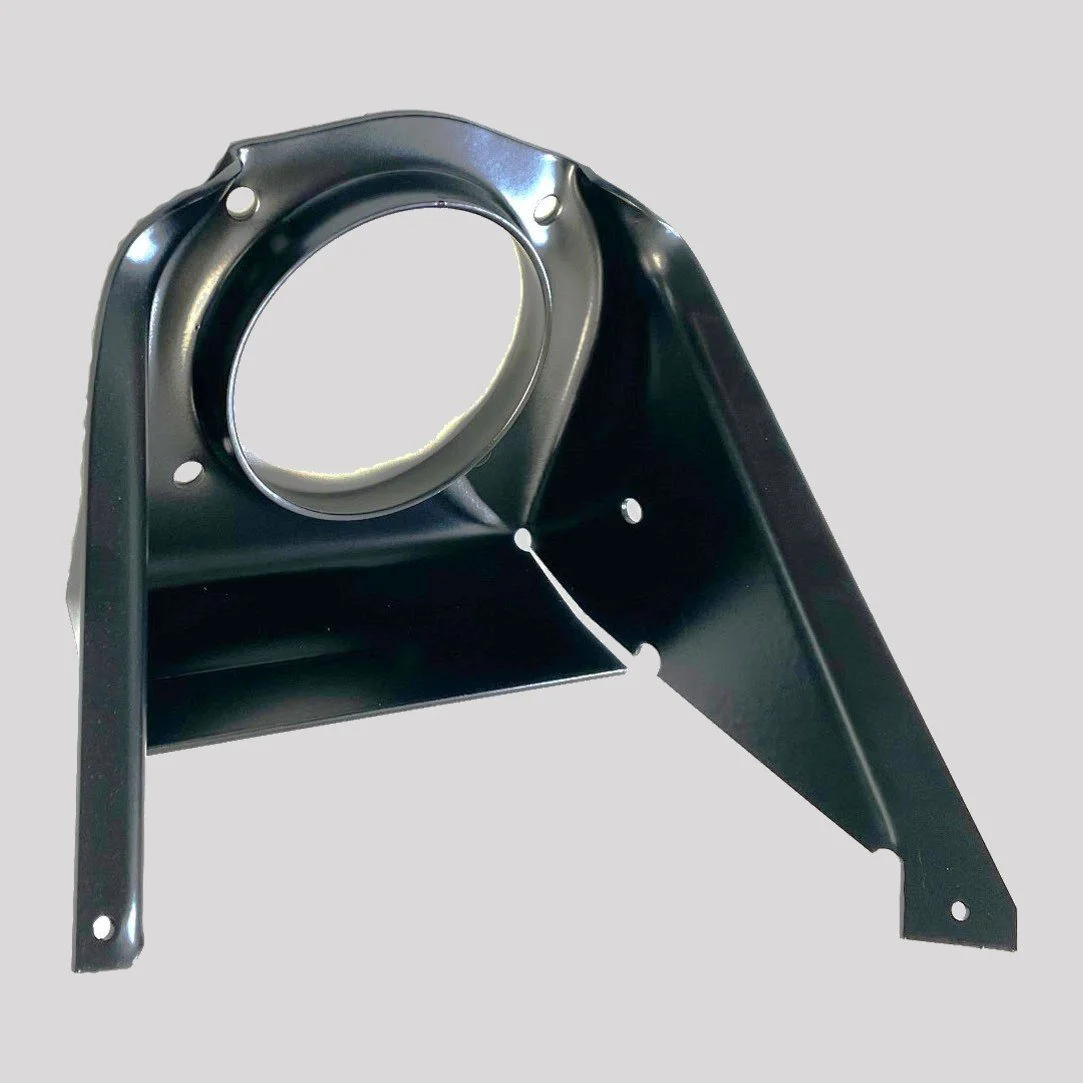 Defender Front Spring Seat – Left, Black powder coated – DDS Metals