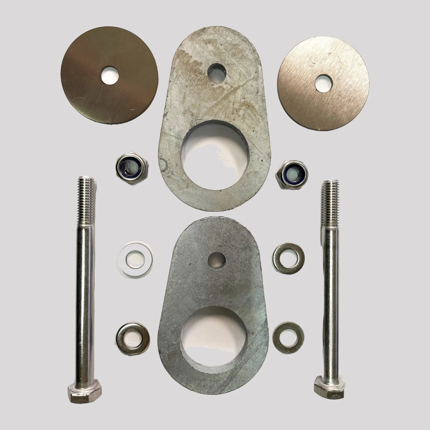 Towing Eye Hex Head Bolt Kit with Plates, A4-80 Stainless – DDS Metals