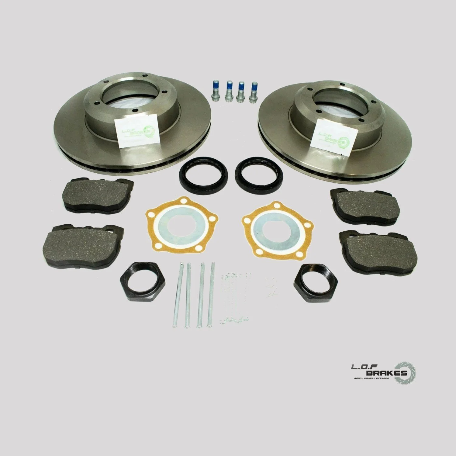 LOF ROADspec Front Brake Kit - Disco 1 Vented (89-98)
