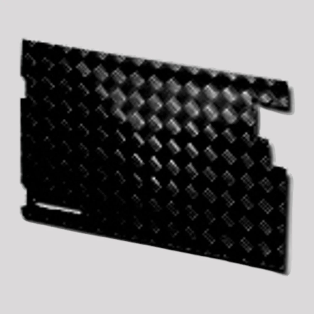 Series 3 & Defender Chequer Plate Rear Door Casing (No Wiper Cut-Out) – Black powder coated – DDS Metals