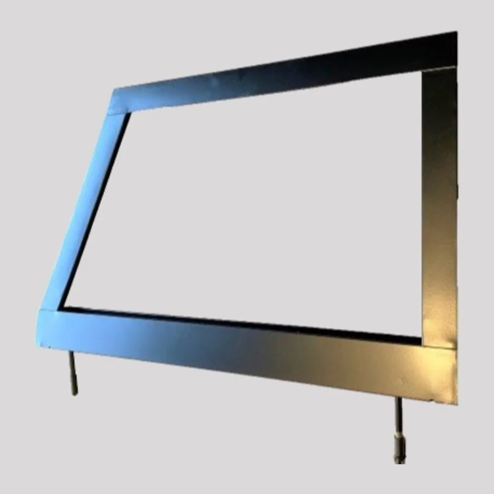 Series 2 Front Door Top – Left, Unglazed, Black powder coated – DDS Metals