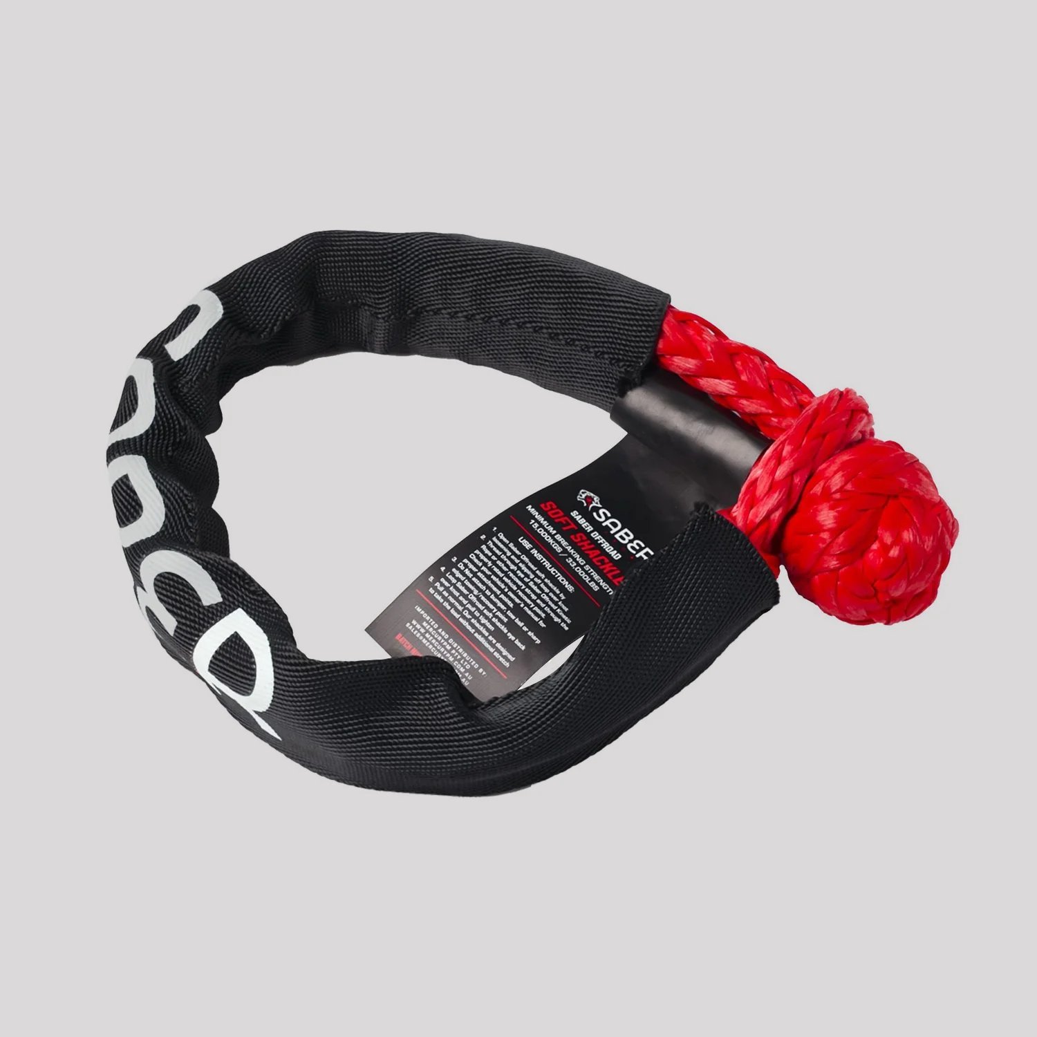 Saber 15,000KG Soft Shackle with Protective Sheath – Saber Offroad