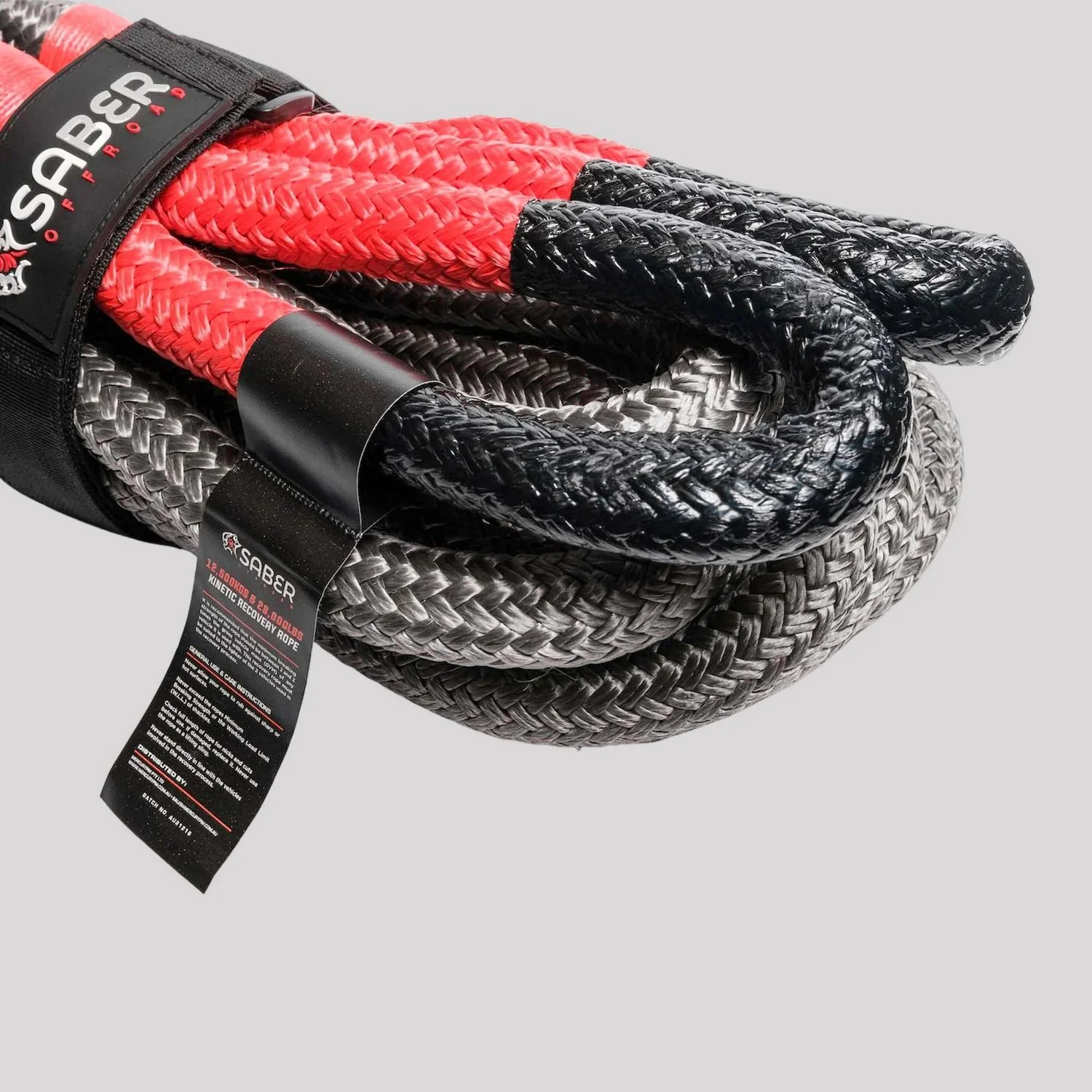 Saber 12,500KG Heavy Duty Kinetic Recovery Rope – Saber Offroad