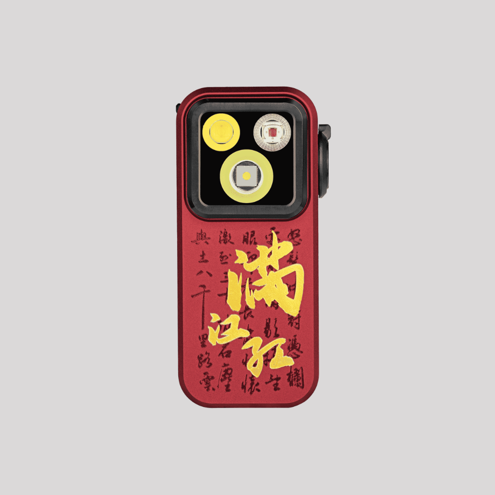 Olight Oclip Pro Clip Flashlight – Full River Red