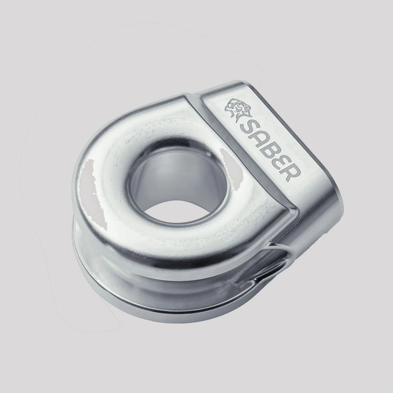 Saber Aluminium Spliced Winch Thimble - V2 – Polished Alloy – Saber Offroad