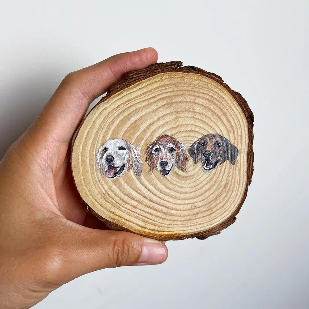 Happy Monday! Like these pieces for those 3 musketeers, I have been making some new things that I am dying to show you. But on Wednesday I will REOPEN my shop for a small number of items. These thick wood pieces included! They can either be magnets o