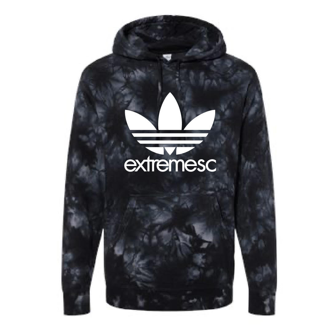 Black Tie Dye Extreme Hoodie