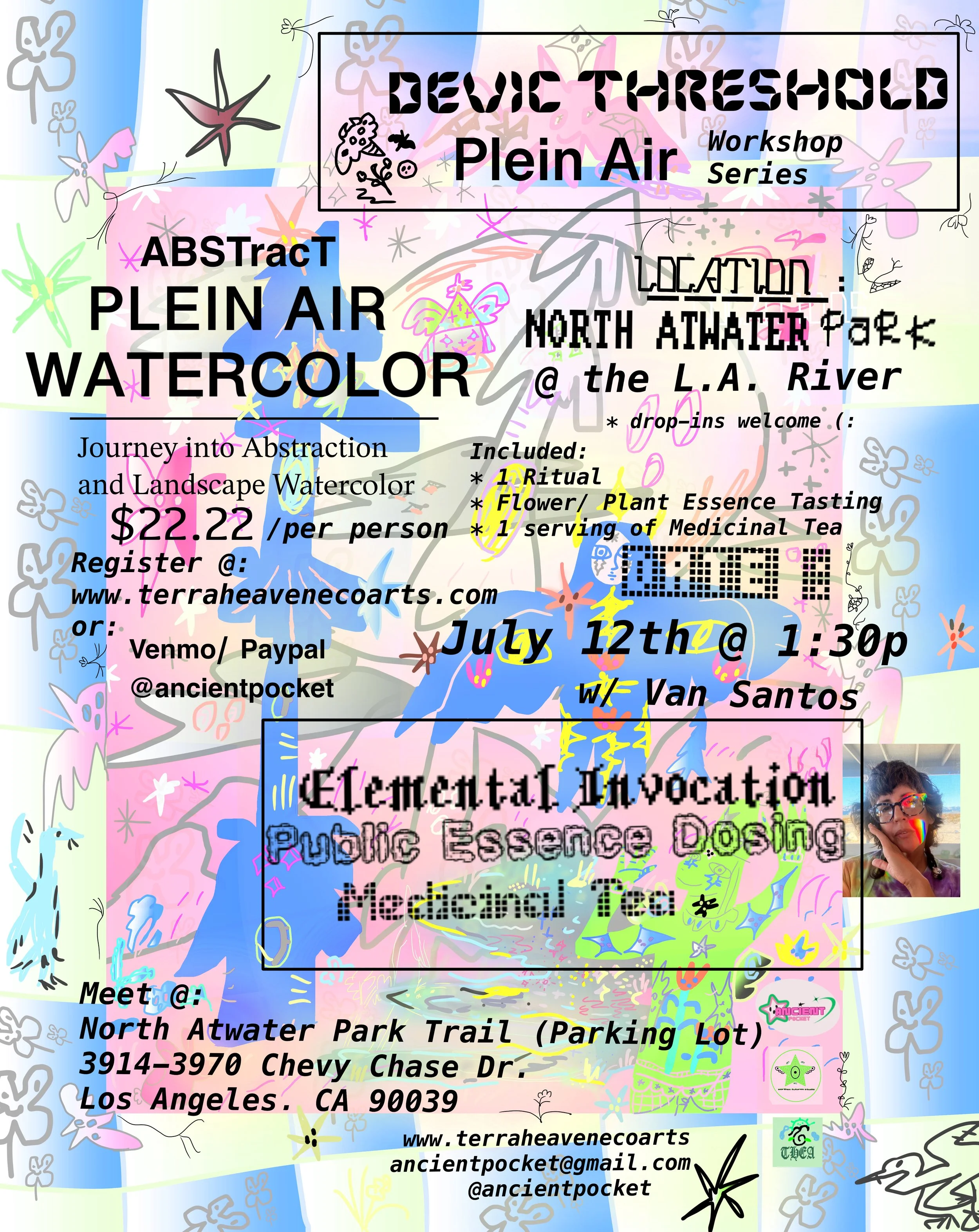 Abstract Plein Air Watercolor Painting Workshop