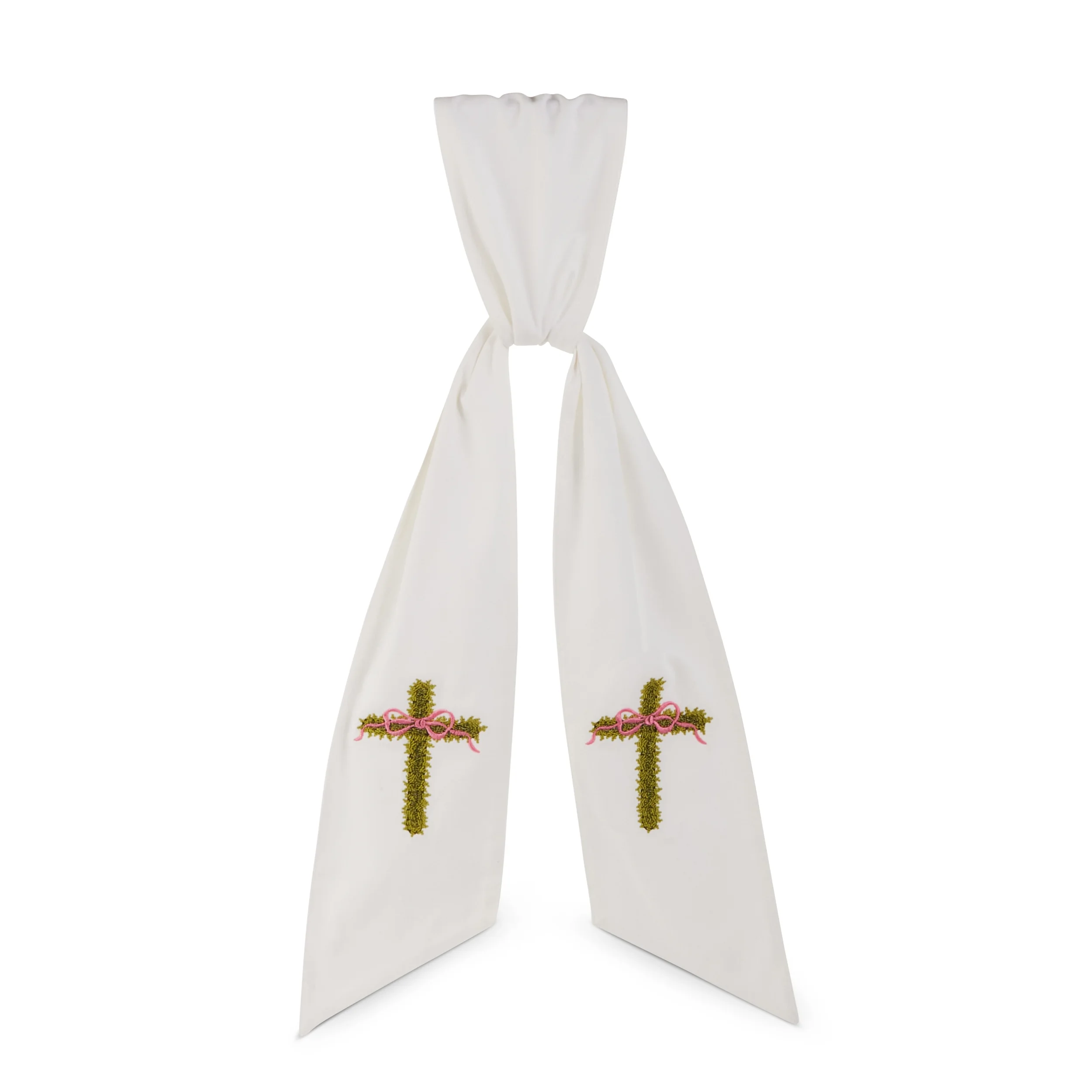 50" Easter Cross Wreath Sash