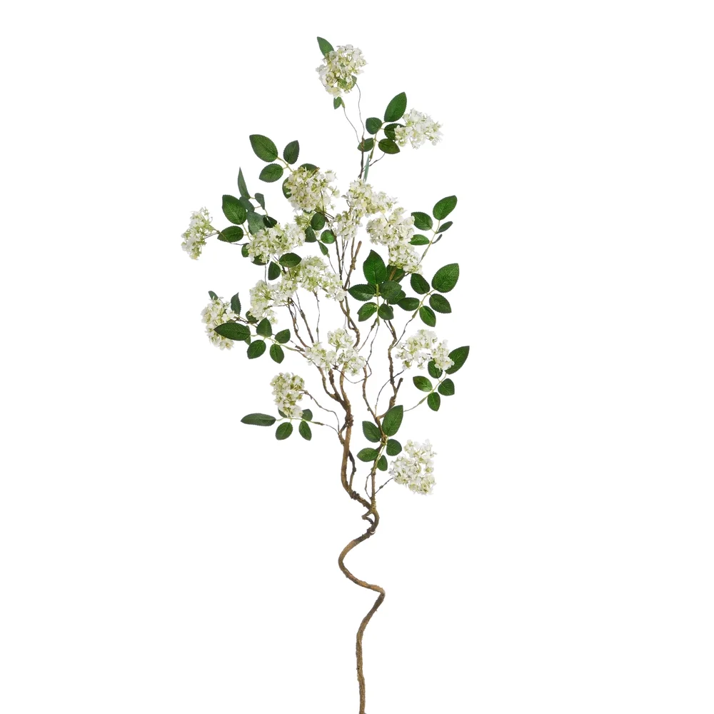 41" White Blossom Branch
