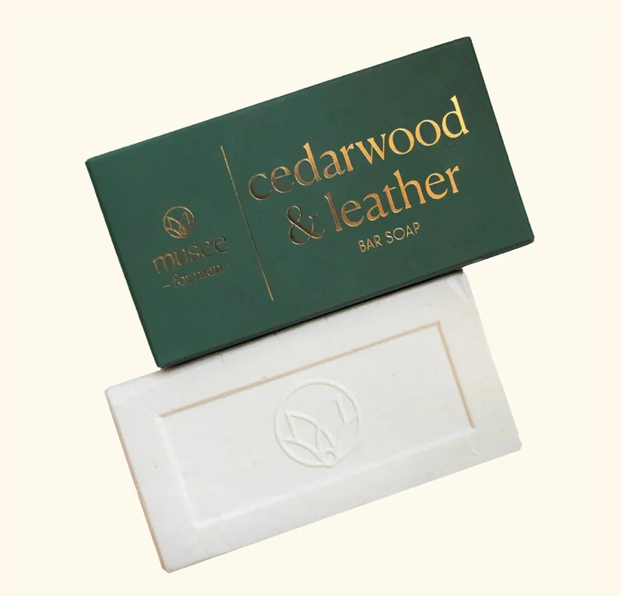 Cedar wood & Leather Bar Soap