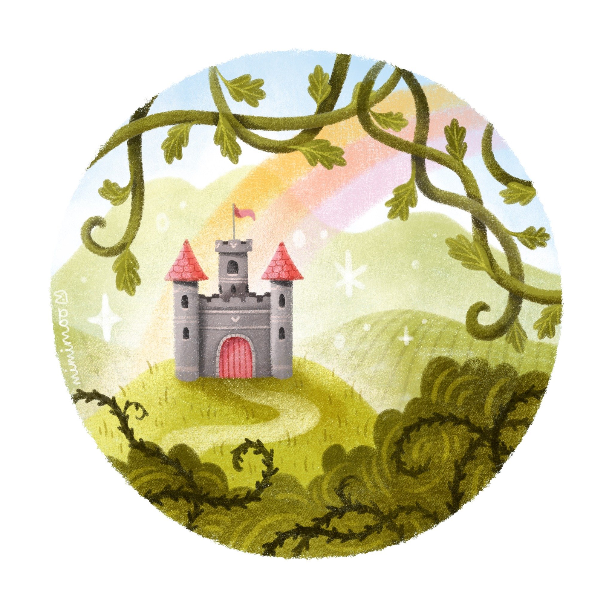 Brb, moving into this fairytale castle 😍✨🌈 Let me know if you'd like to join me!

Brushes I used (from my brush packs):
🌷 Mimi Simple Sketching for initial sketch
🌷 Mimi Softy Sketchy Texture, Texture Pencil and Big Fuzzy Brush for colouring shap