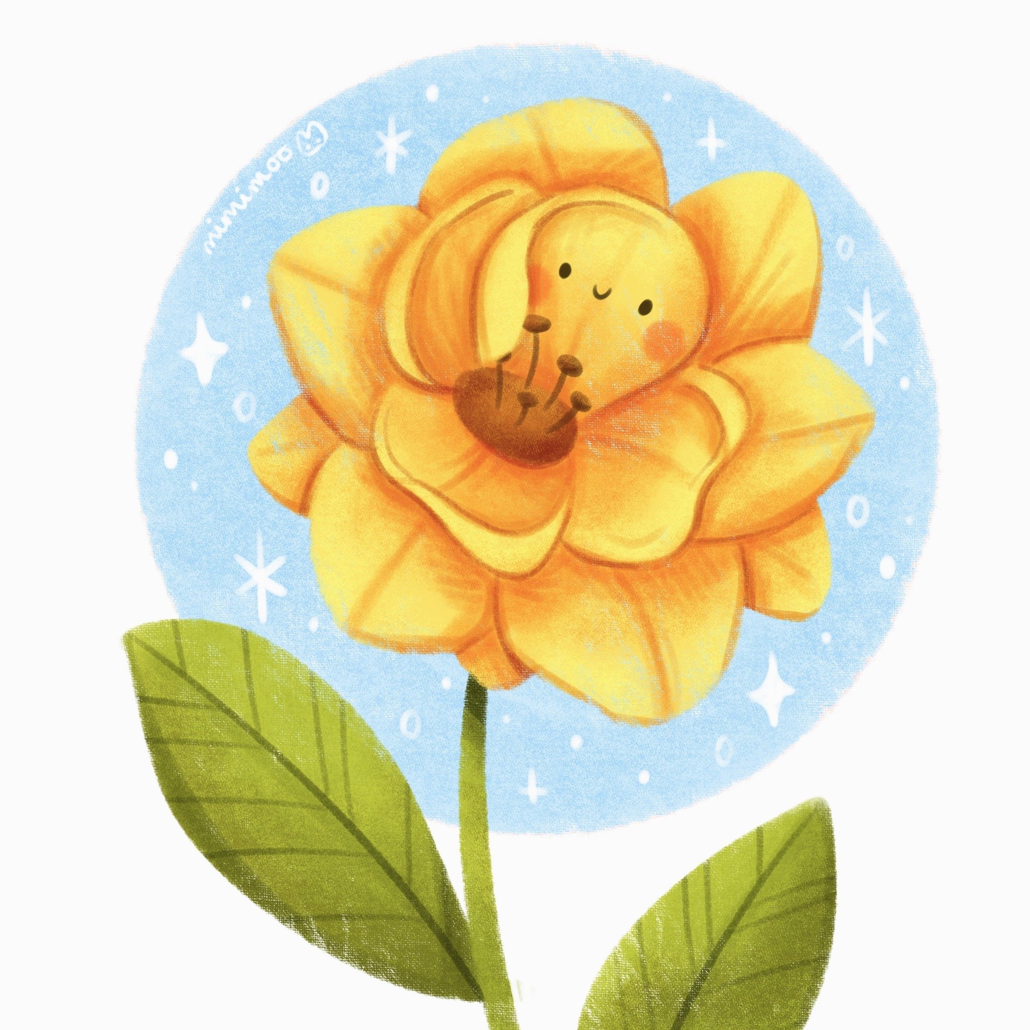 Continuing the flower theme with a happy yellow rose (let's be honest though, do I ever draw anything else but flowers) 😄☀️✨

Brushes I used (from my brush packs):
🌷 Mimi Simple Sketching for initial sketch
🌷 Mimi Canvas Brush for colouring shapes