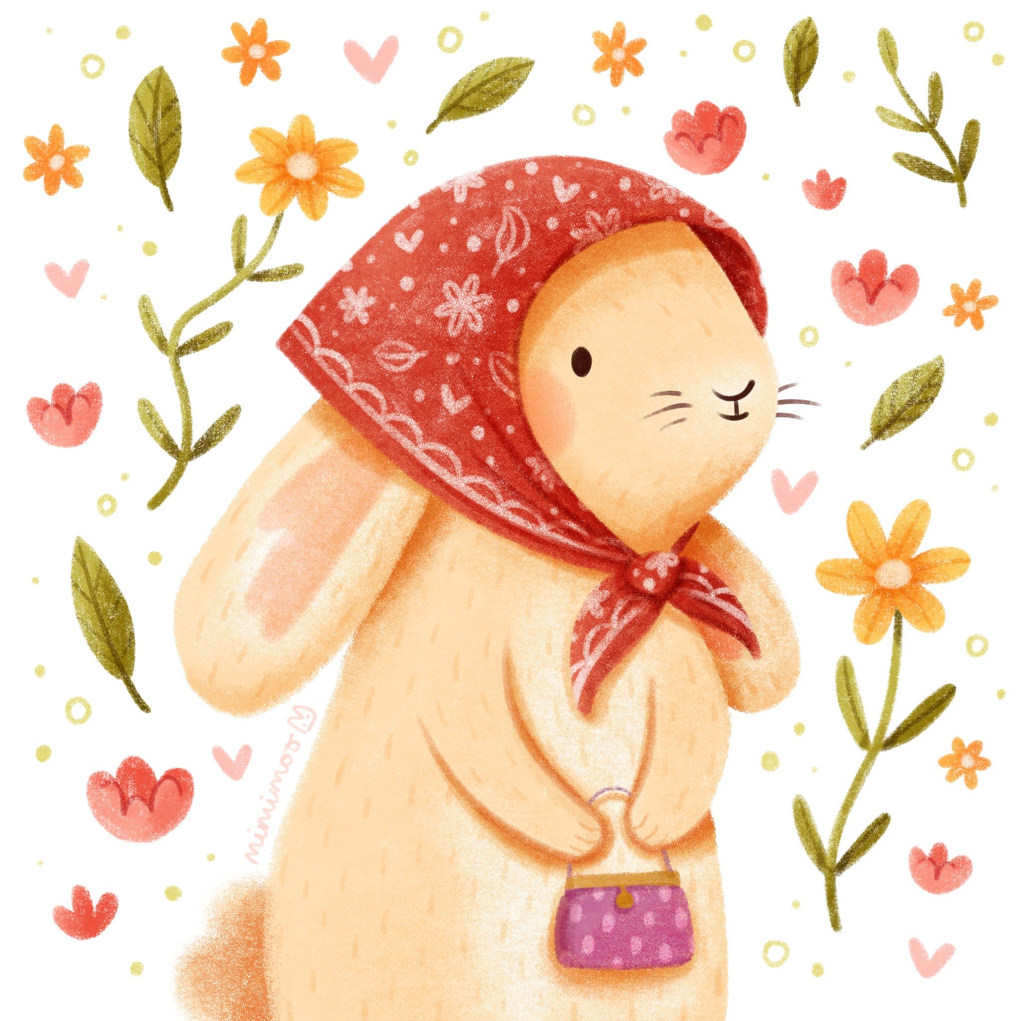 Little bunny is off to the shops! I wonder what she will buy today: maybe some bakery treats, or a new scarf, or maybe some flowers? 🌷✨💖

Brushes I used (from my brush packs):
🌷 Mimi Simple Sketching for initial sketch
🌷 Mimi Big Fuzzy Brush, Tex