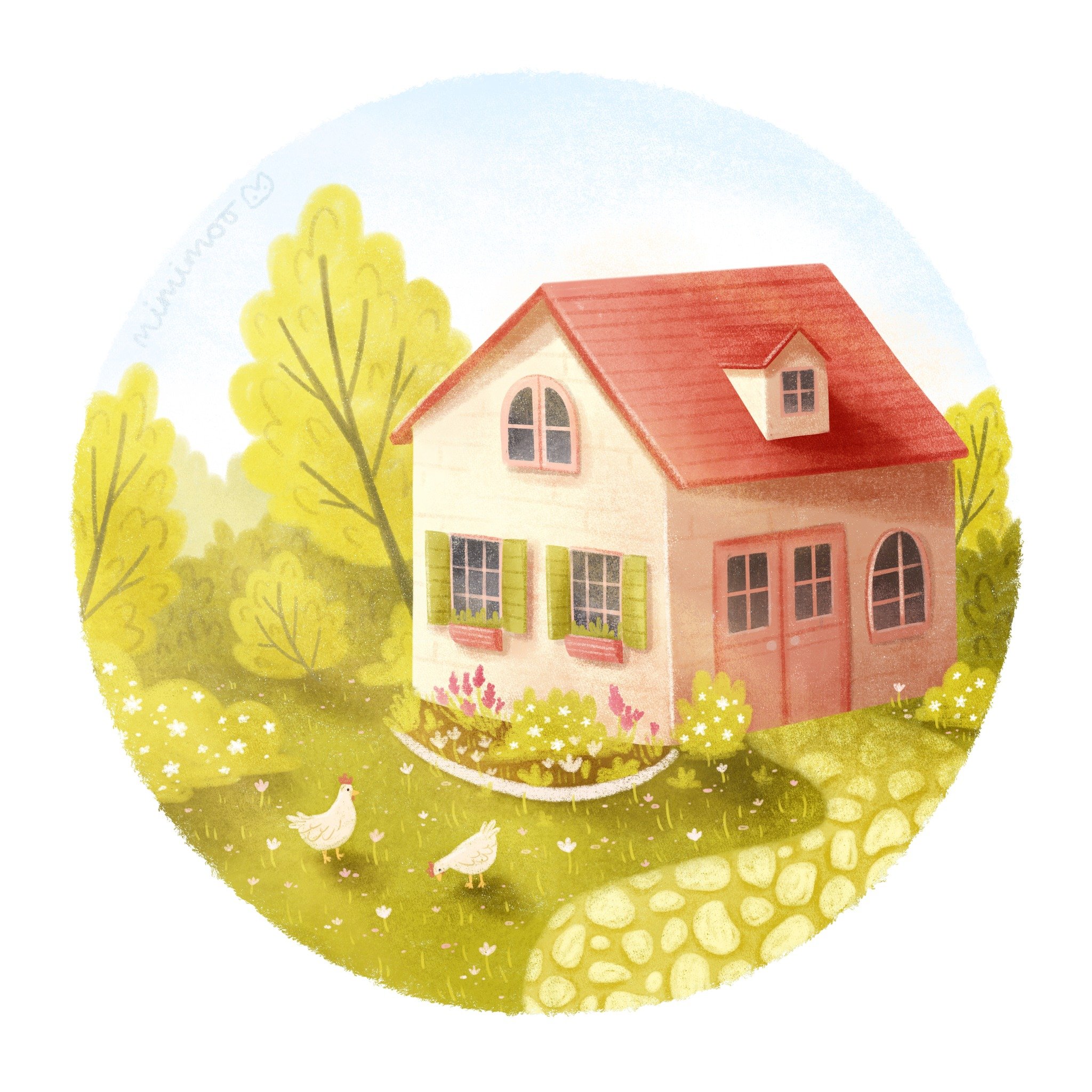 My dream cottage complete with chickens in the garden and tiny flowers everywhere 🌷💖

What's your dream home?

Brushes I used (from my brush packs):
🌷 Mimi Simple Sketching for initial sketch
🌷 Mimi Marker Pen and Textured Pencil for colouring sh