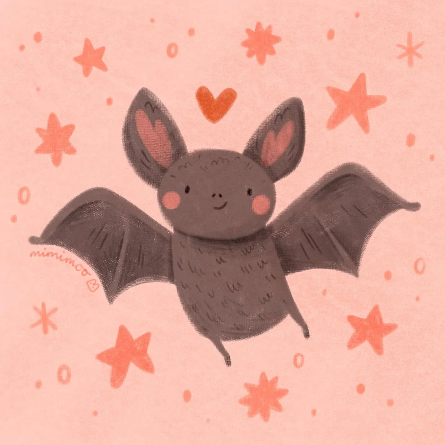 Ain't nothing spooky about this cutie! 🦇💖

I drew this happy little bat in Procreate this evening with these brushes (from my brush packs):
⭐ Soft Canvas Pencil for sketching, colouring shapes and details
⭐ Textured Pencil Light, Dry Canvas Blender