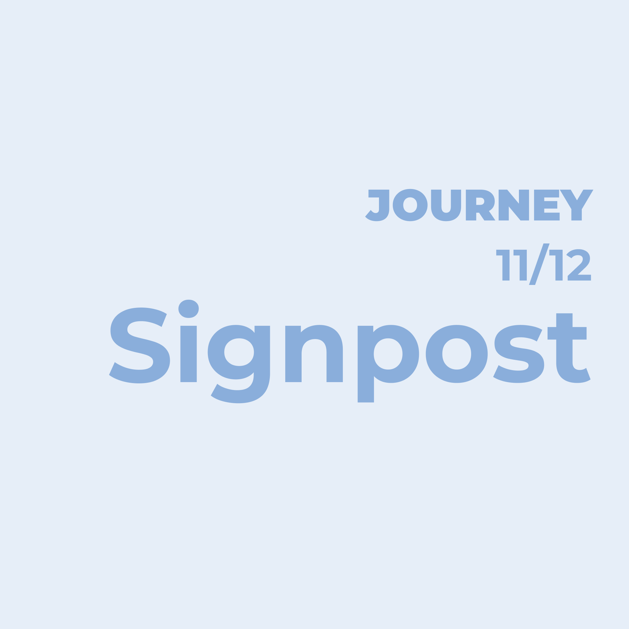 A Signpost, Not the Destination