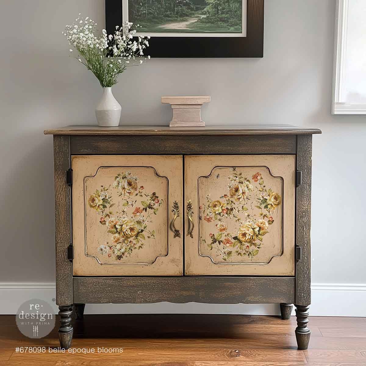 Belle E'poque Blooms Middy Decor Transfer Furniture Sample