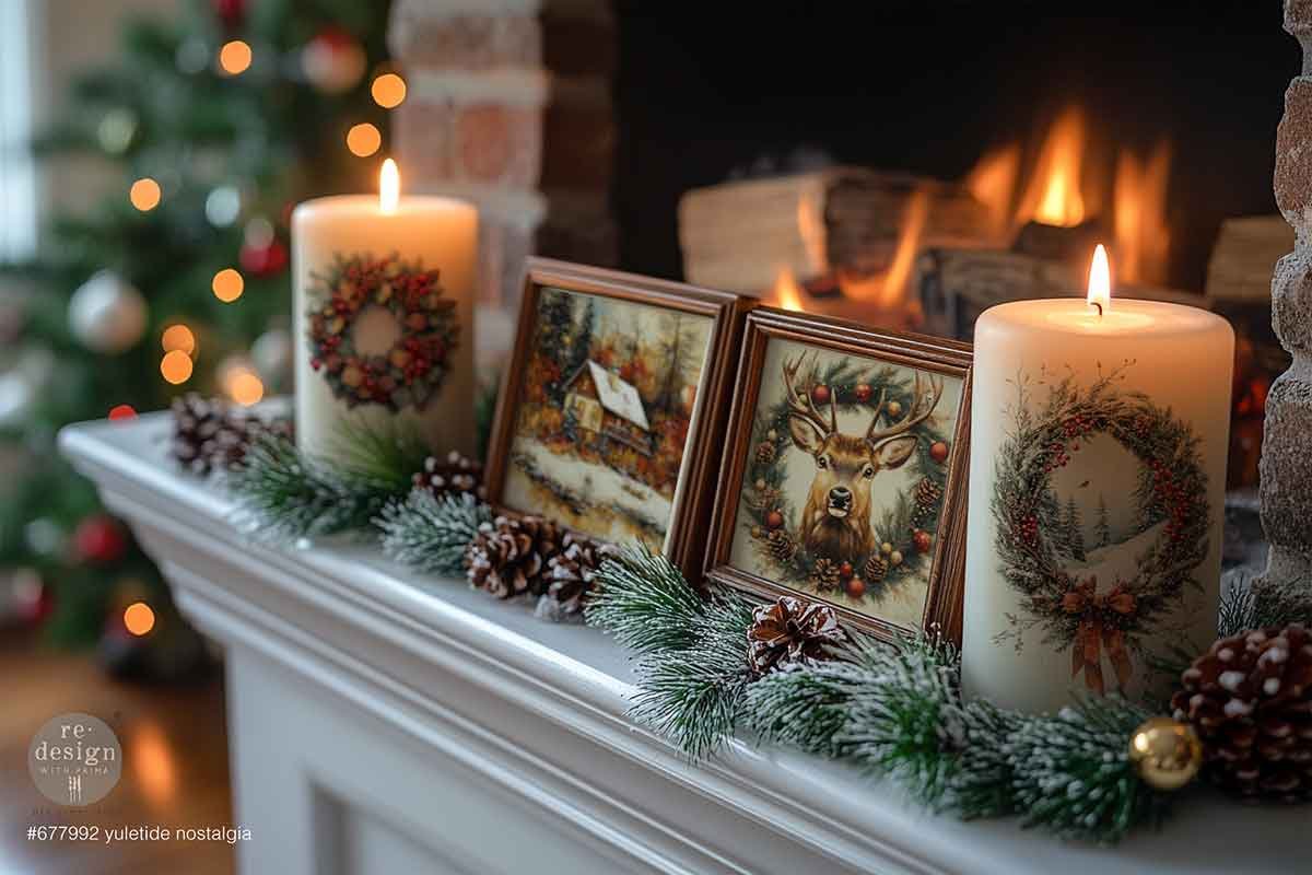 Yuletide Nostalgia Middy Decor Transfer Project Sample