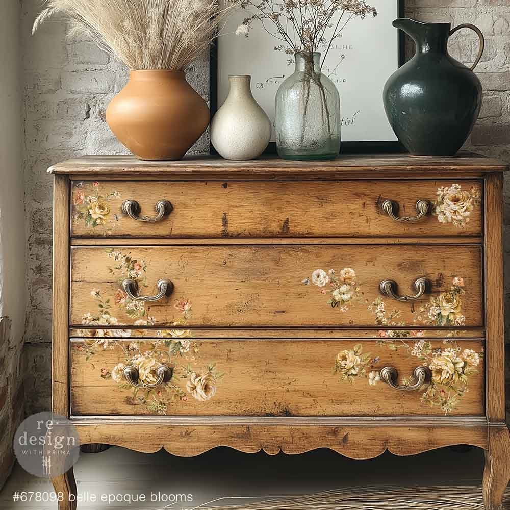 Belle E'poque Blooms Middy Decor Transfer Furniture Sample