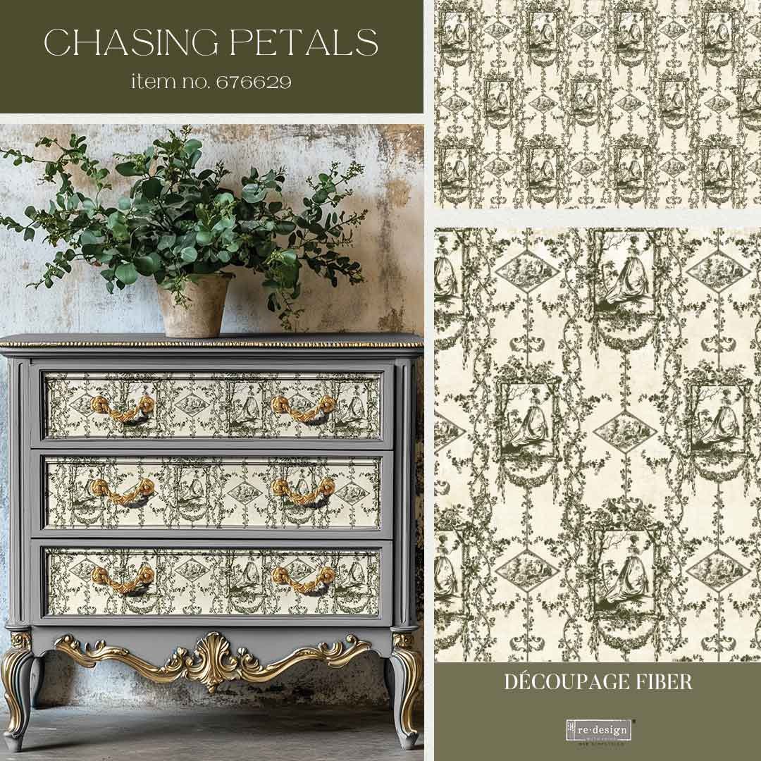 Info Sheet for Chasing Petals Decoupage Fiber by Kacha