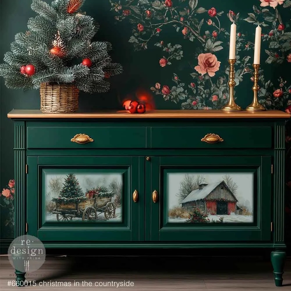 Christmas in the Countryside A3 Decoupage Fiber Project SamplePack