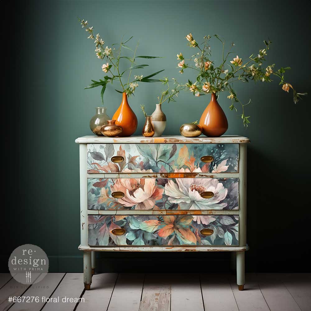 Decoupage Paper Floral Dream Project Sample