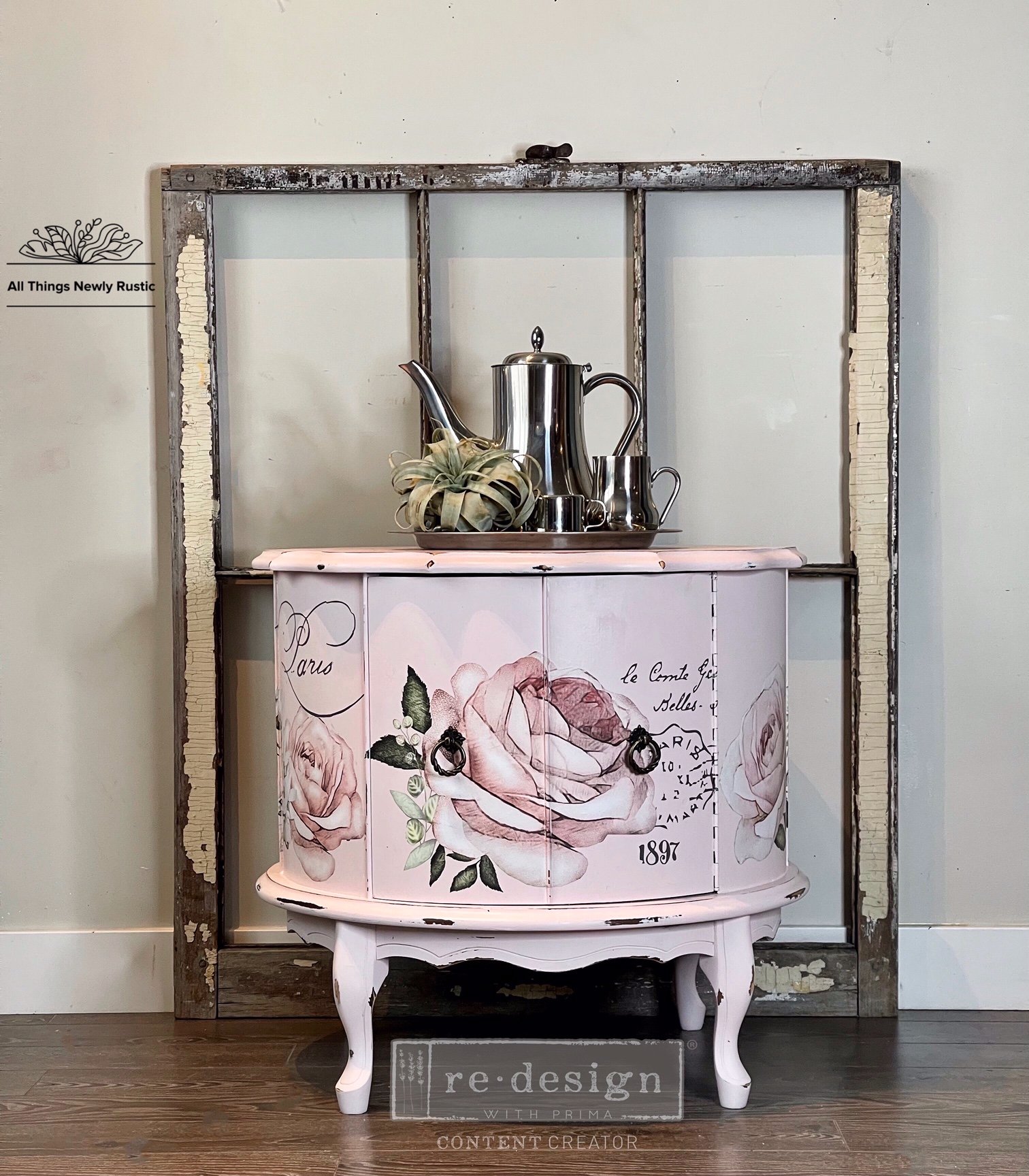 Furniture Sample with Chatellerault Large Decor Transfer