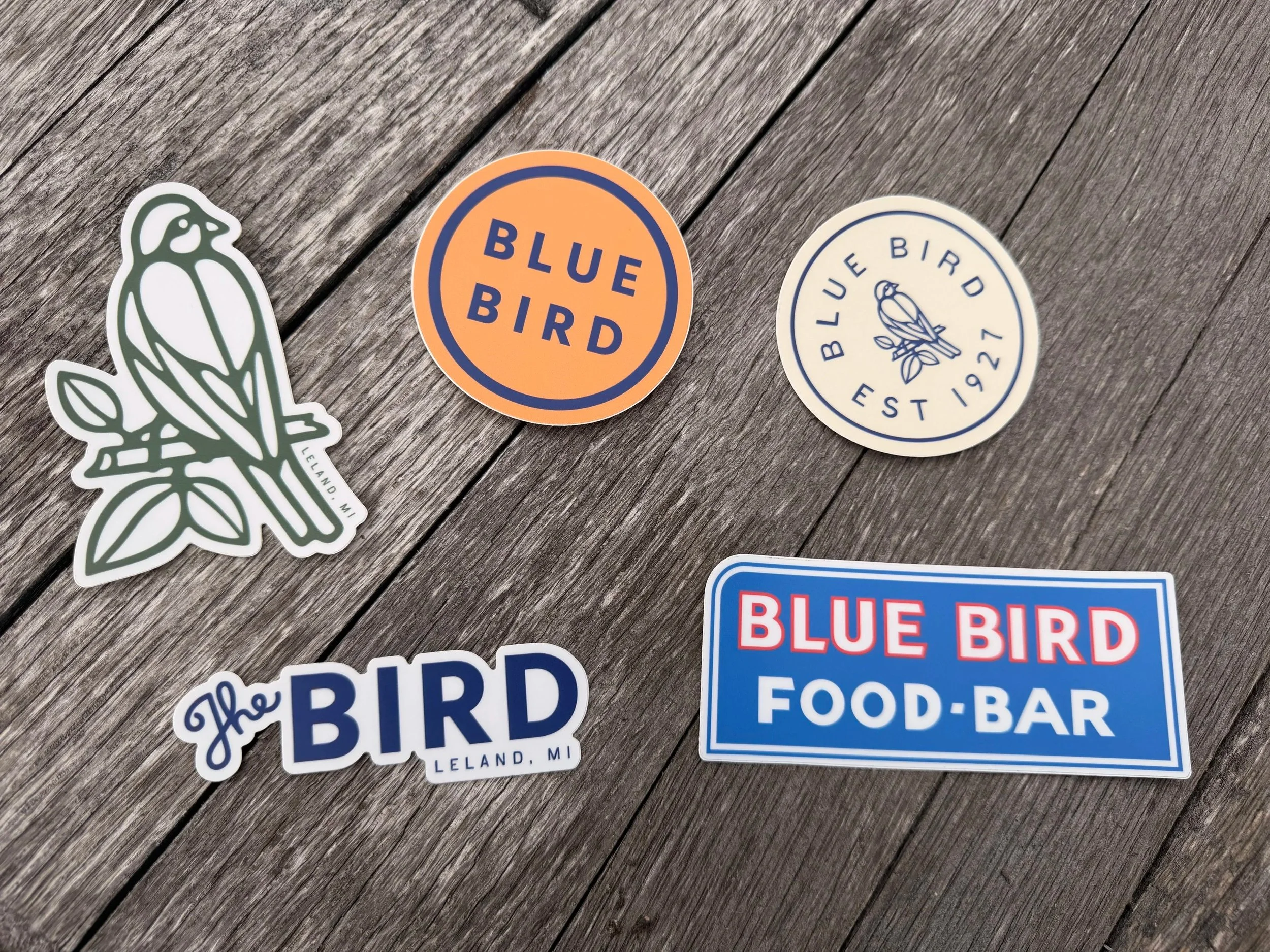 BLUE BIRD STICKERS