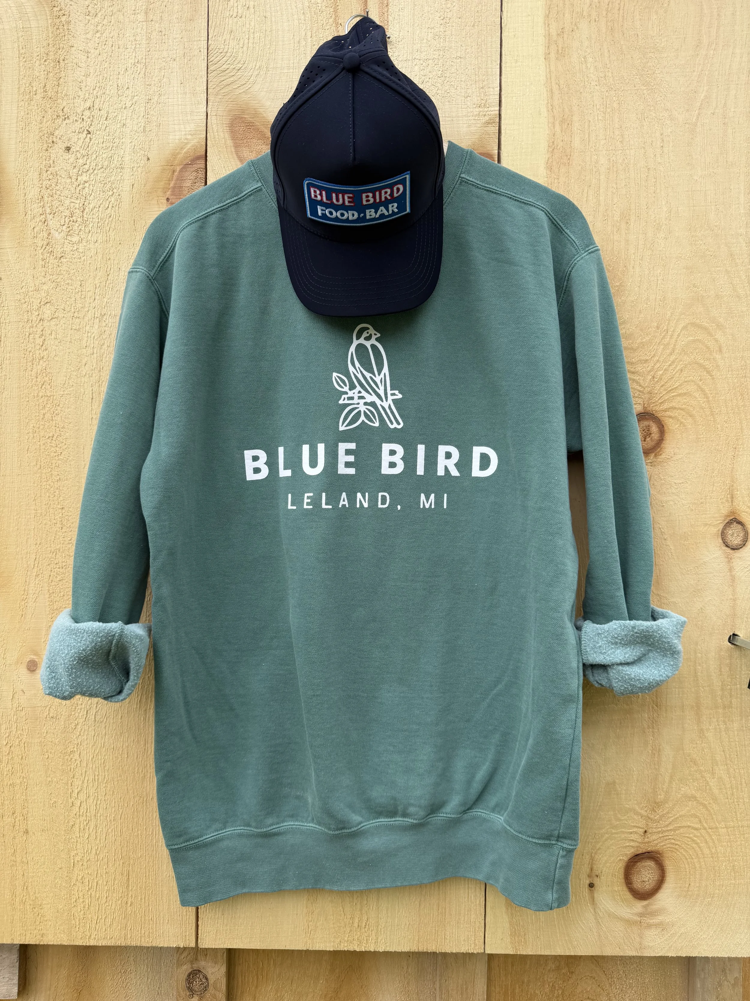 Blue Bird Crewneck Sweatshirt Green 01.jpeg