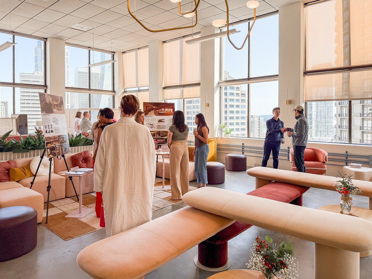 SPU Senior Portfolio Review in Hightower&rsquo;s Seattle Showroom. CONGRATS Seniors on fantastic work!