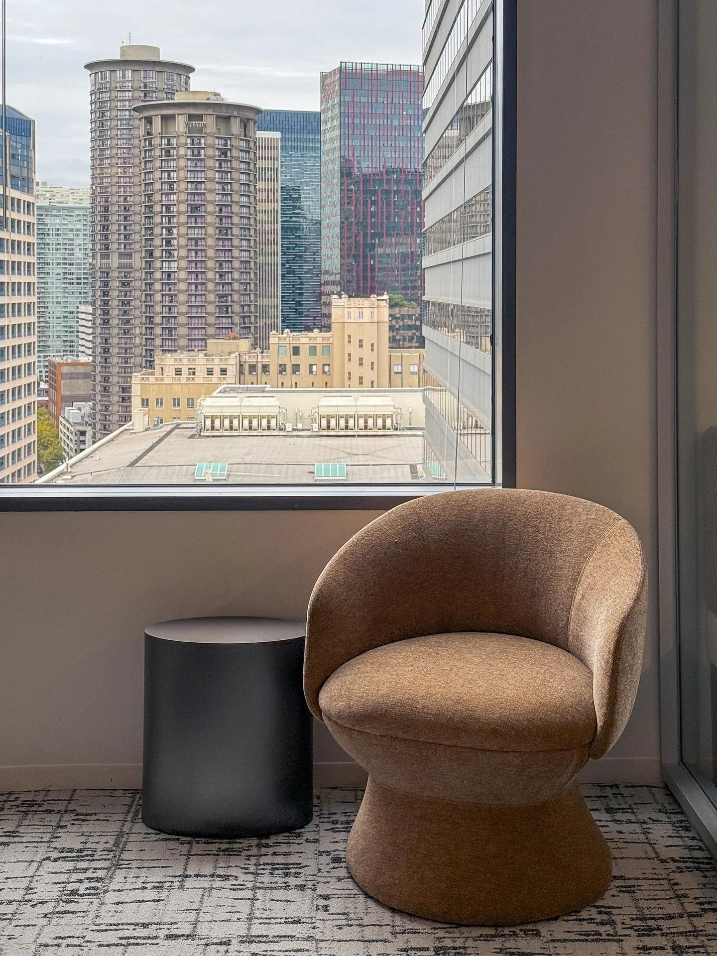 A few new additions to our downtown Seattle space - Orleans Lounge by Bernhardt Design and Titus Chairs and Maya Lamp by our newest line addition, Vincent Sheppard!