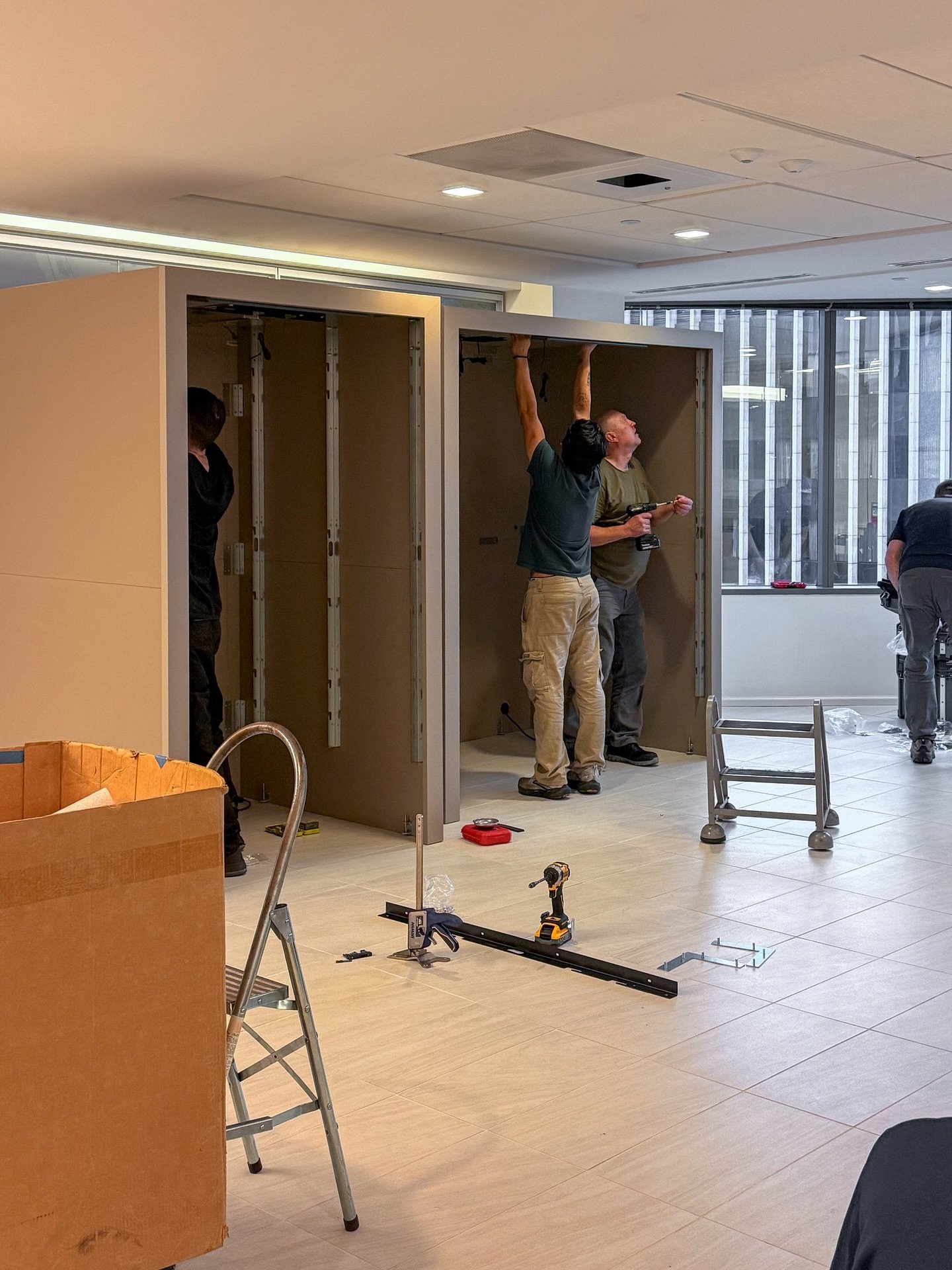 Views at the Pop Up - lots of Spacestor ready to test out!