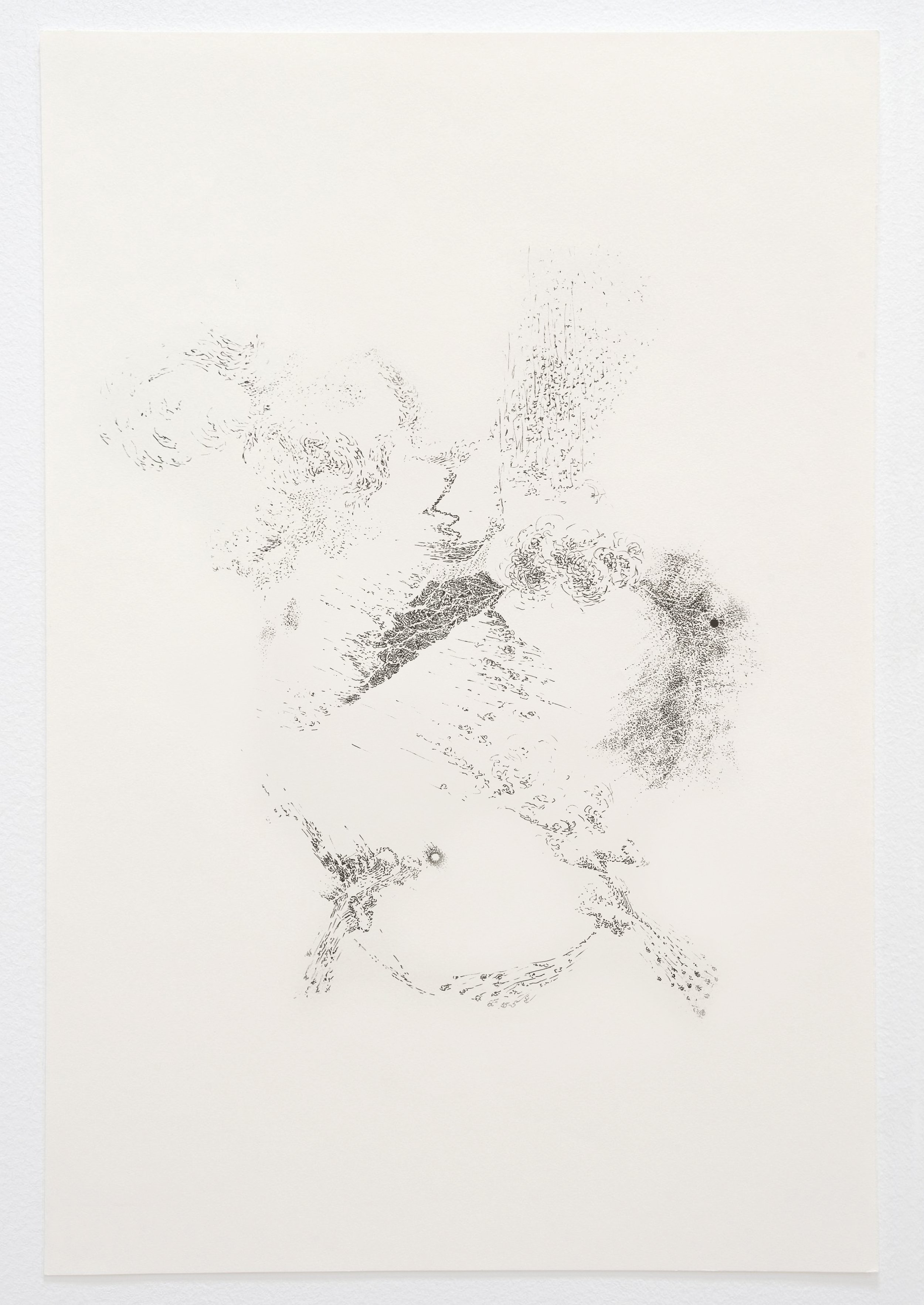  Cosmic Calls of the Numinous. 2026. Ink on Strathmore cream drawing paper. 18 × 36 inches.  