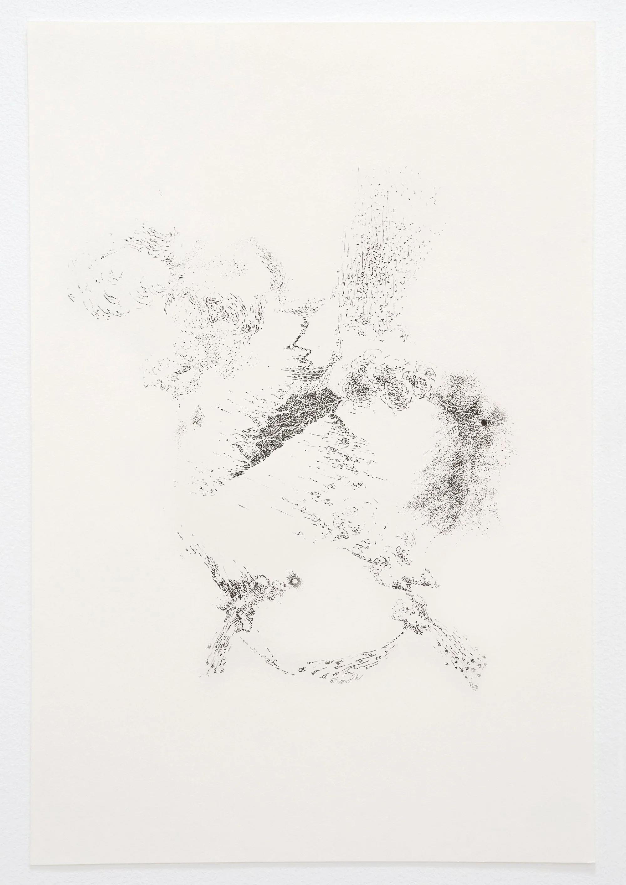  Cosmic Calls of the Numinous. 2026. Ink on Strathmore cream drawing paper. 18 × 36 inches.  