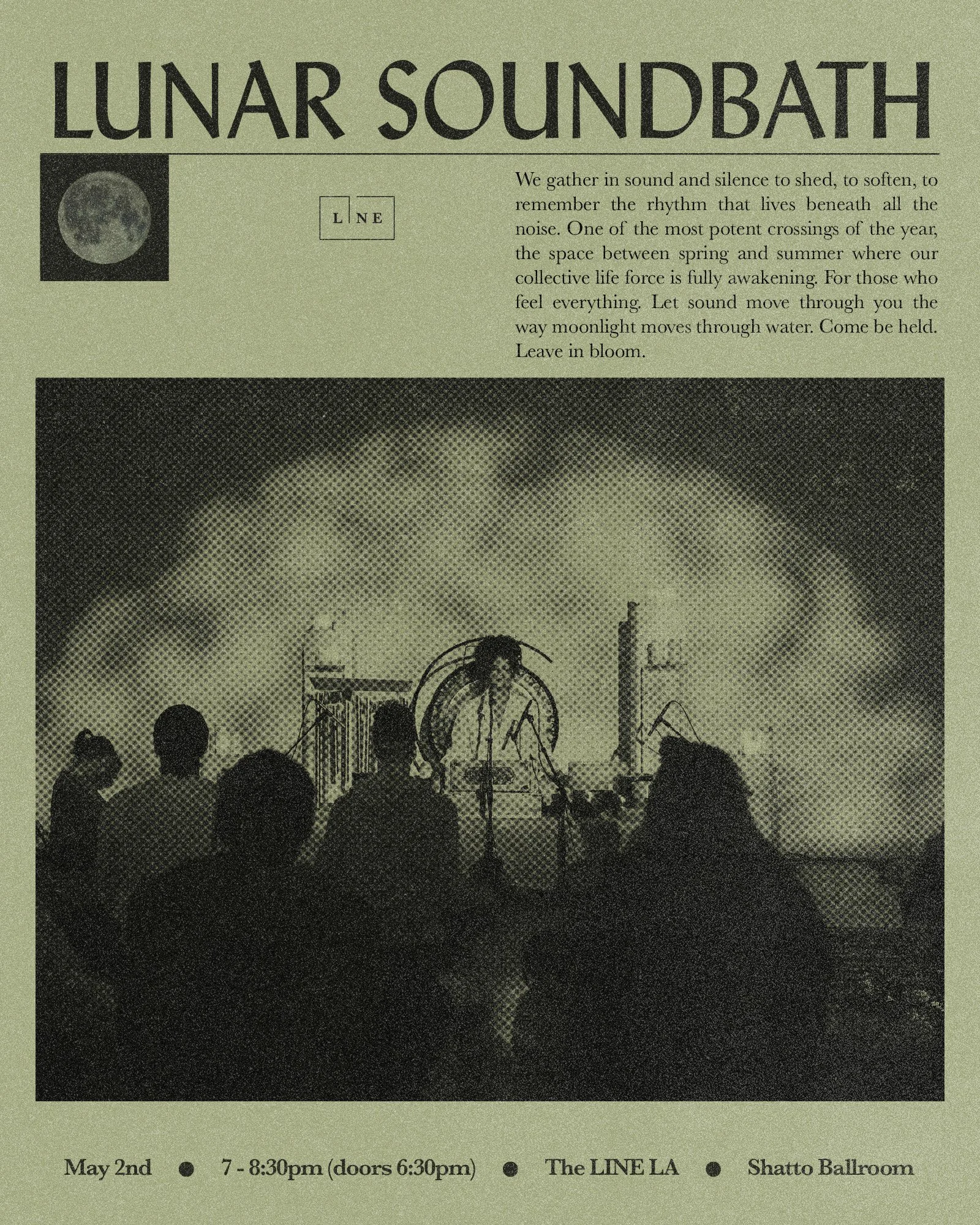 free sound bath full moon Los Angeles wellness healing