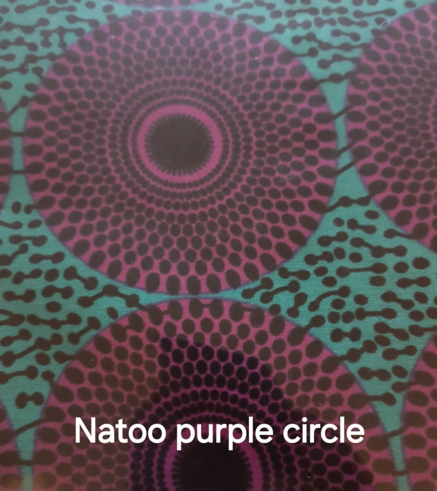 Natoo Purple Circle 2 Piece Set-Hat and Scarf