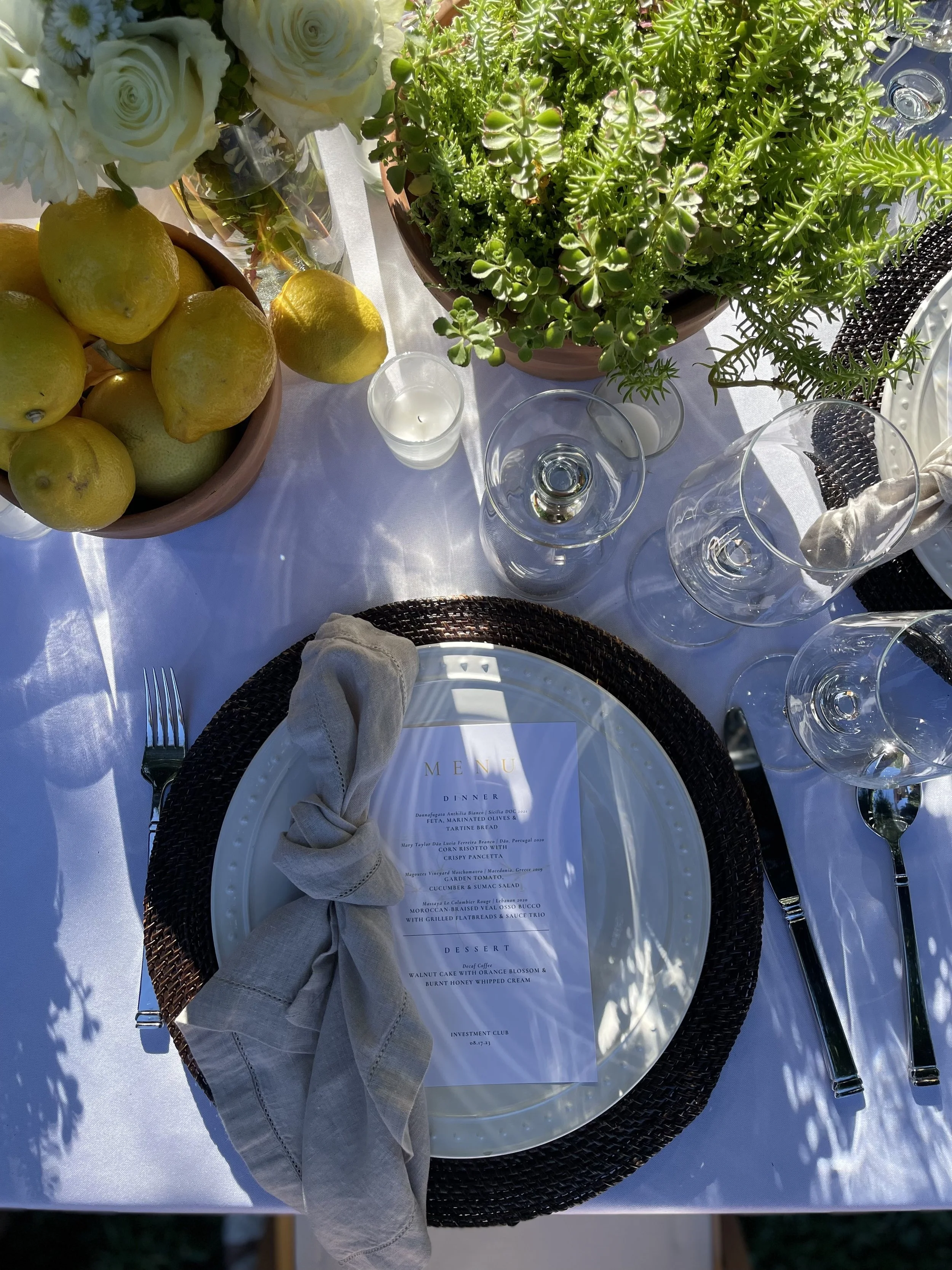 Investment Club Dinner Party