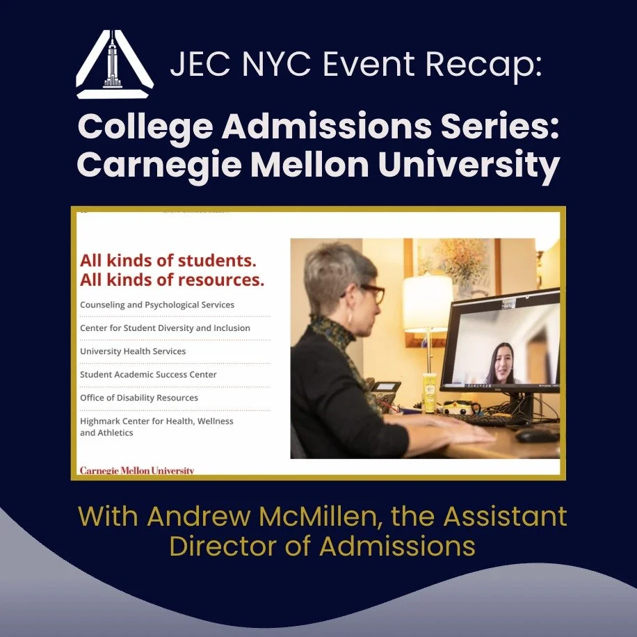 Thank you to Andrew McMillen and to all who joined us for a fantastic speaker event on Monday!

#carnegiemellon #carnegiemellonuniversity #business #collegeadmissions #collegeadmissionstips #junioreconomicclub #junioreconomicclubofnewyork