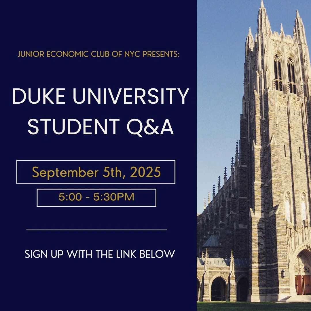 Join us for a conversation with Tomas, a Duke University student, as he shares his experiences studying economics and exploring opportunities in finance. Tomas will discuss the academic paths available at Duke for students interested in finance, as w