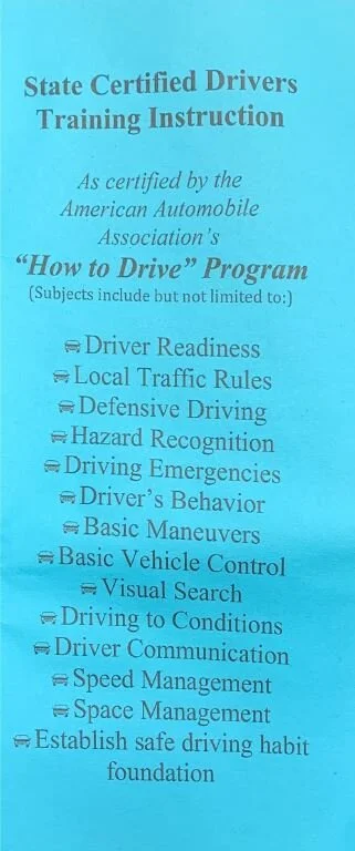 Services — Mrs. Ruth's Eagle River Driving School, llc.