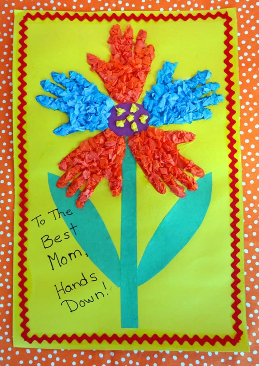 Donna's Day: Handprint Bloom Card