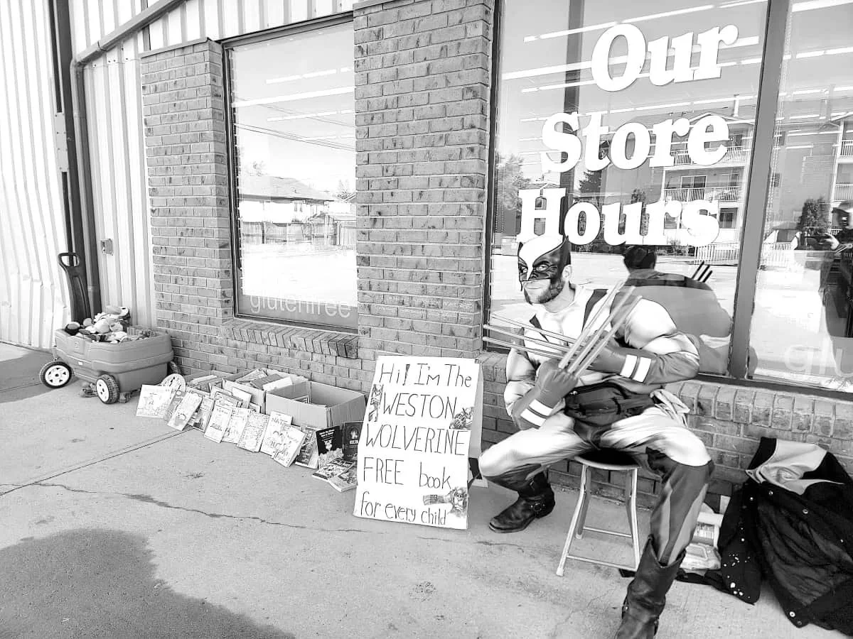 Weston Wolverine helps promote literacy