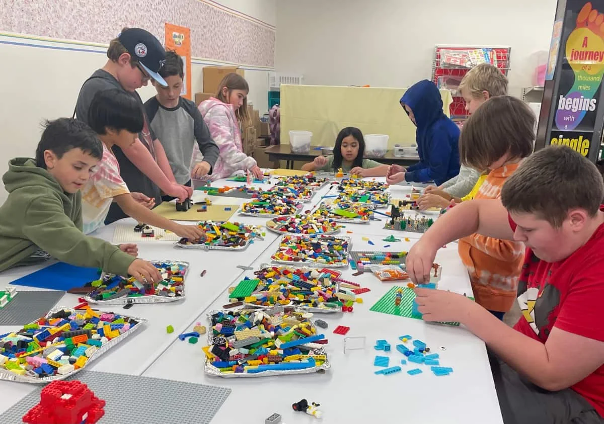 Lego builders back at the Kindersley Library