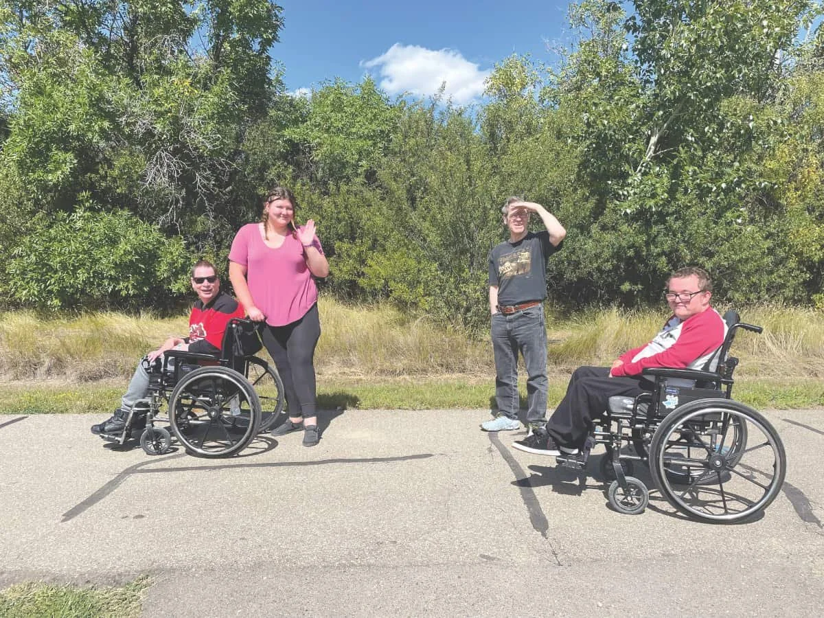 West Central Abilities enjoying the walking trail