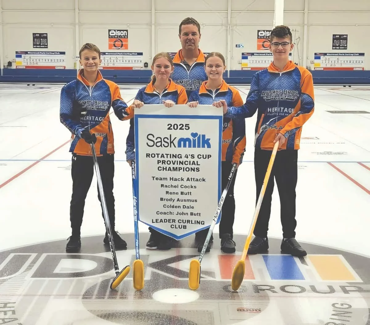 Team Hack Attack represents Leader Curling Club