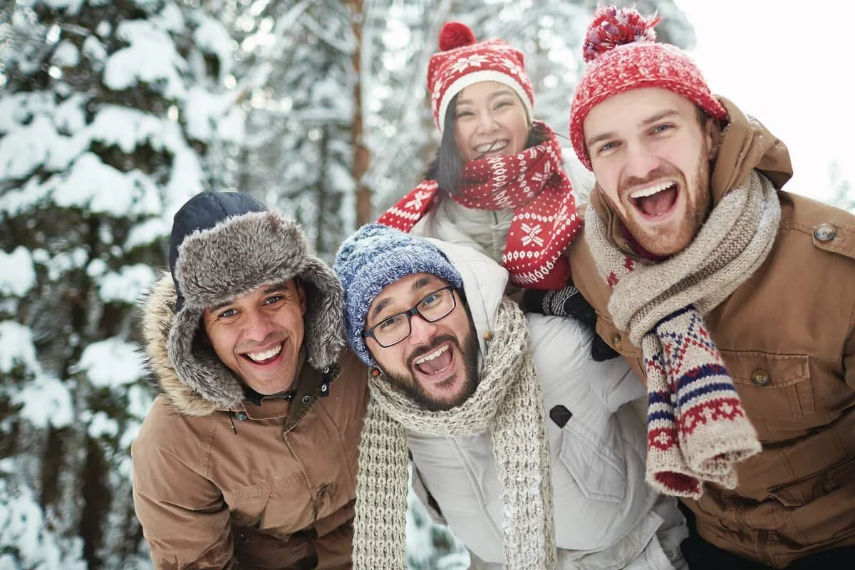 An outdoor Christmas party? Why not!