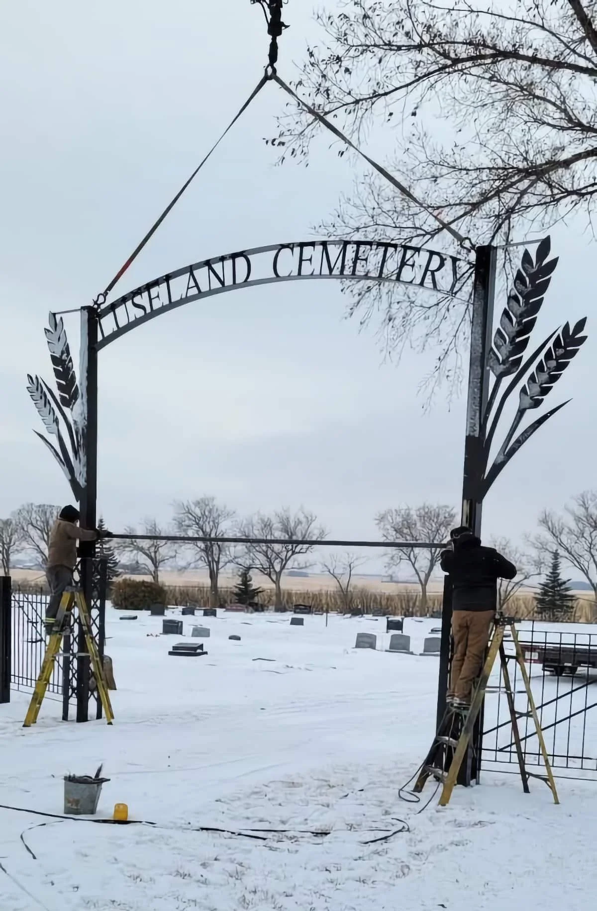 St. John’s United Church Installs Commemorative Cemetery Gate
