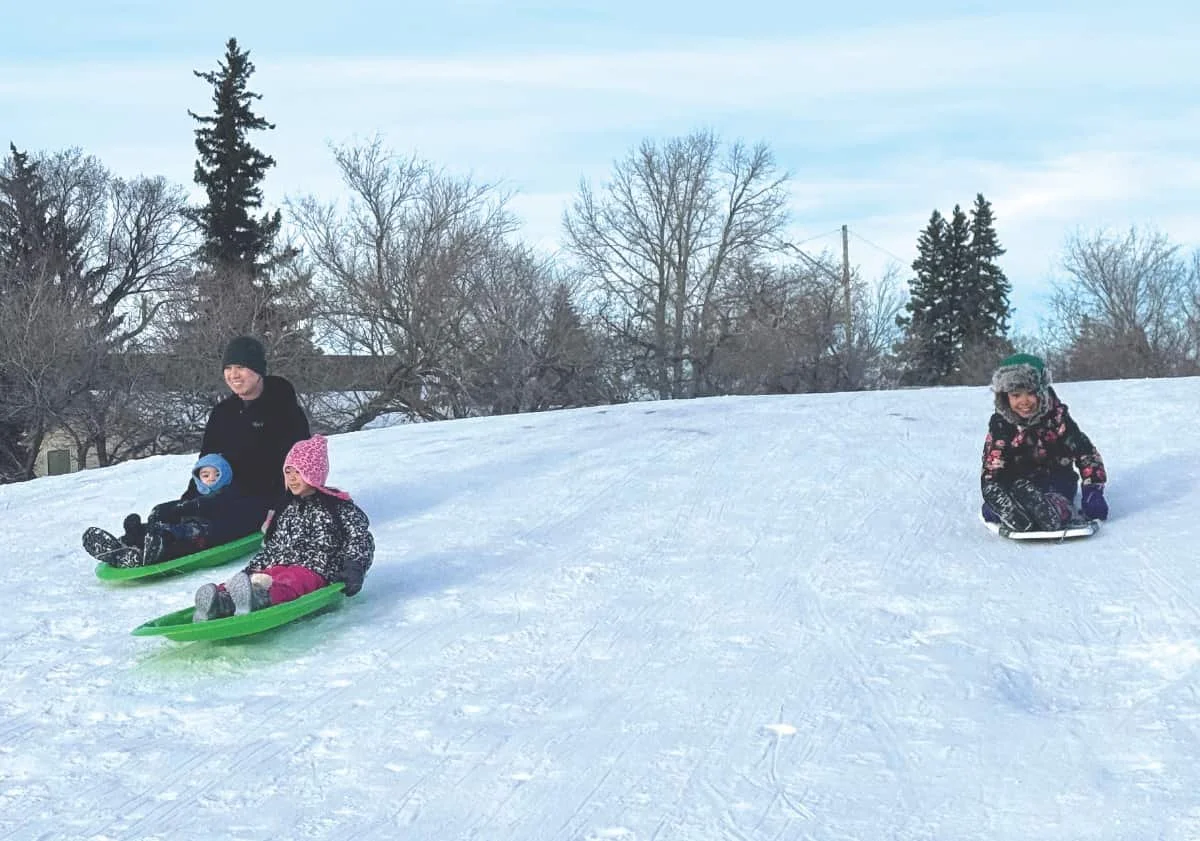 Sledding in warmer temperatures