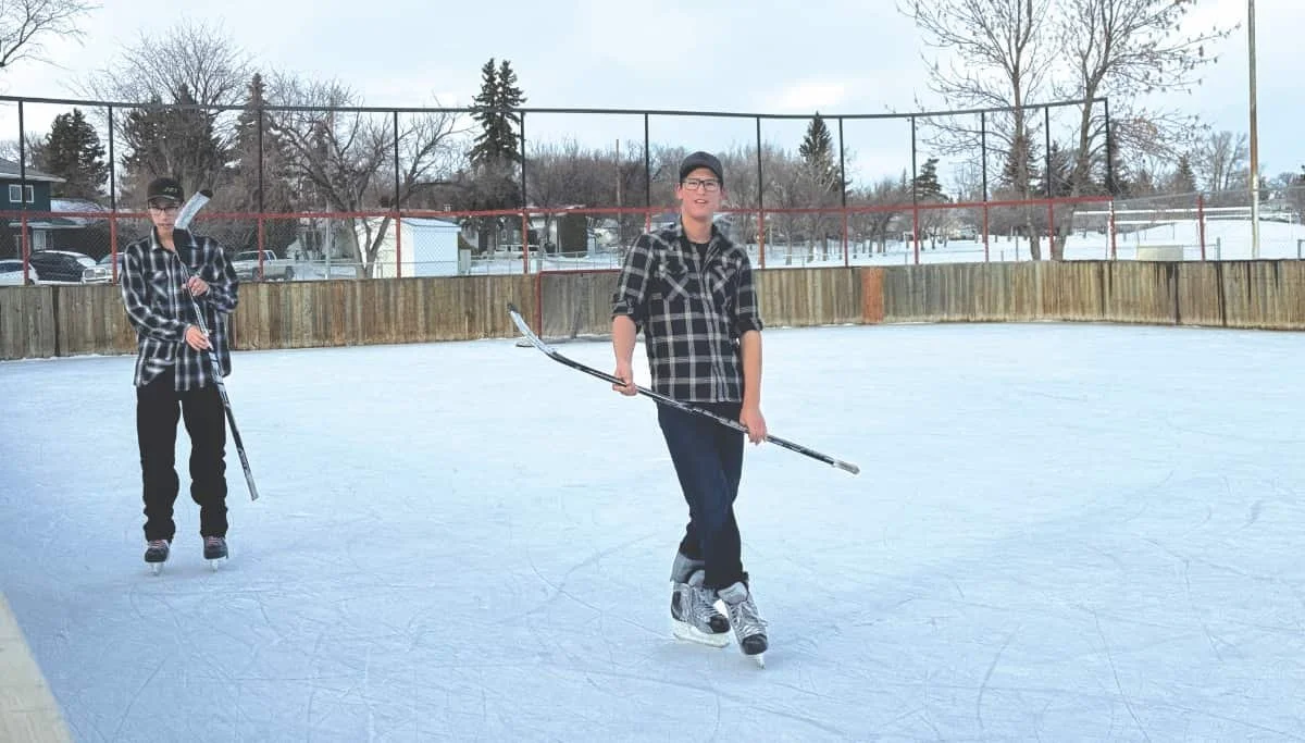 Kids love skating at Kindersley’s outdoor rinks